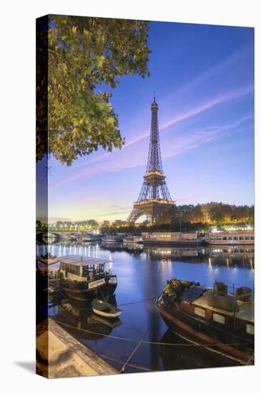 First light on Paris-Philippe Manguin-Stretched Canvas