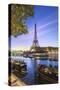 First light on Paris-Philippe Manguin-Stretched Canvas