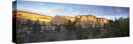 First Light on the Hills, Zion National Park, Utah, United States of America, North America-Lee Frost-Stretched Canvas