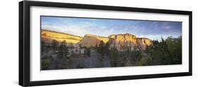First Light on the Hills, Zion National Park, Utah, United States of America, North America-Lee Frost-Framed Photographic Print