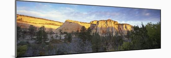 First Light on the Hills, Zion National Park, Utah, United States of America, North America-Lee Frost-Mounted Photographic Print