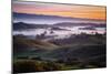 First Light on the Petaluma Hills, Sonoma County, Northern California-Vincent James-Mounted Photographic Print