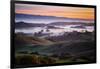 First Light on the Petaluma Hills, Sonoma County, Northern California-Vincent James-Framed Photographic Print