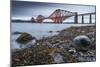 First Light over the Forth Rail Bridge, UNESCO World Heritage Site, and the Firth of Forth-Andrew Sproule-Mounted Photographic Print