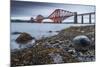 First Light over the Forth Rail Bridge, UNESCO World Heritage Site, and the Firth of Forth-Andrew Sproule-Mounted Photographic Print