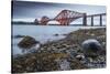 First Light over the Forth Rail Bridge, UNESCO World Heritage Site, and the Firth of Forth-Andrew Sproule-Stretched Canvas