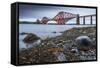 First Light over the Forth Rail Bridge, UNESCO World Heritage Site, and the Firth of Forth-Andrew Sproule-Framed Stretched Canvas