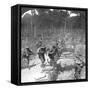 First Line Gurkhas Storming and Capturing a German Trench, World War I, 1914-1918-Crown-Framed Stretched Canvas