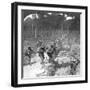 First Line Gurkhas Storming and Capturing a German Trench, World War I, 1914-1918-Crown-Framed Giclee Print