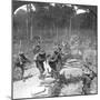 First Line Gurkhas Storming and Capturing a German Trench, World War I, 1914-1918-Crown-Mounted Giclee Print