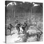 First Line Gurkhas Storming and Capturing a German Trench, World War I, 1914-1918-Crown-Stretched Canvas