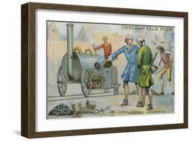First Locomotive-null-Framed Giclee Print