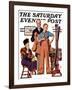 "First Long Suit," Saturday Evening Post Cover, September 18, 1937-Joseph Christian Leyendecker-Framed Giclee Print