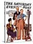 "First Long Suit," Saturday Evening Post Cover, September 18, 1937-Joseph Christian Leyendecker-Stretched Canvas