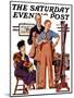 "First Long Suit," Saturday Evening Post Cover, September 18, 1937-Joseph Christian Leyendecker-Mounted Giclee Print