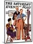 "First Long Suit," Saturday Evening Post Cover, September 18, 1937-Joseph Christian Leyendecker-Mounted Giclee Print