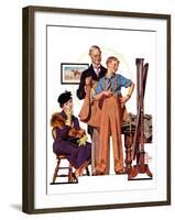 "First Long Suit,"September 18, 1937-Joseph Christian Leyendecker-Framed Giclee Print