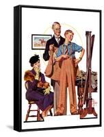 "First Long Suit,"September 18, 1937-Joseph Christian Leyendecker-Framed Stretched Canvas