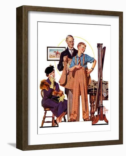 "First Long Suit,"September 18, 1937-Joseph Christian Leyendecker-Framed Giclee Print