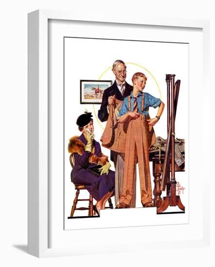 "First Long Suit,"September 18, 1937-Joseph Christian Leyendecker-Framed Giclee Print