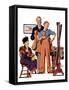 "First Long Suit,"September 18, 1937-Joseph Christian Leyendecker-Framed Stretched Canvas