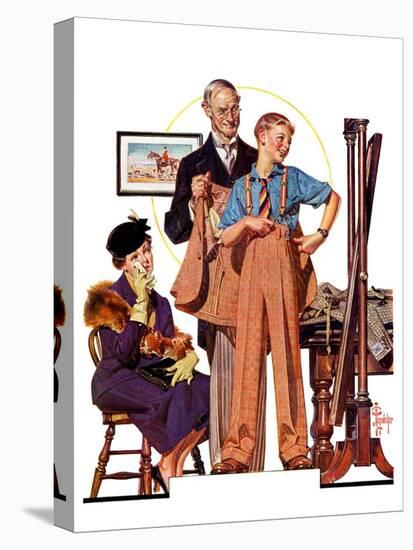 "First Long Suit,"September 18, 1937-Joseph Christian Leyendecker-Stretched Canvas