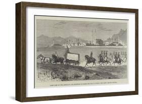 First Lord of the Admiralty and Secretary of State for War in Cyprus, the Party Leaving Nicosia-null-Framed Giclee Print