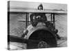 First Lt. Eddie Rickenbacker, 94th Aero Squadron, American Ace, Standing Up in Cockpit, WWI-Gideon J^ Eikleberry-Stretched Canvas