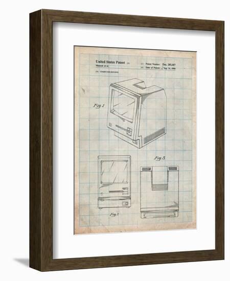 First Macintosh Computer-Cole Borders-Framed Art Print