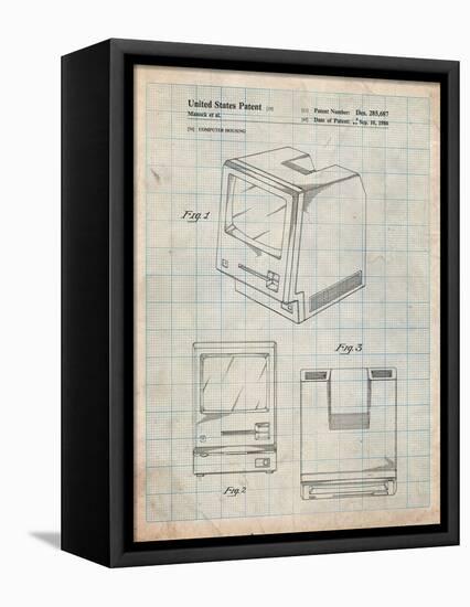 First Macintosh Computer-Cole Borders-Framed Stretched Canvas