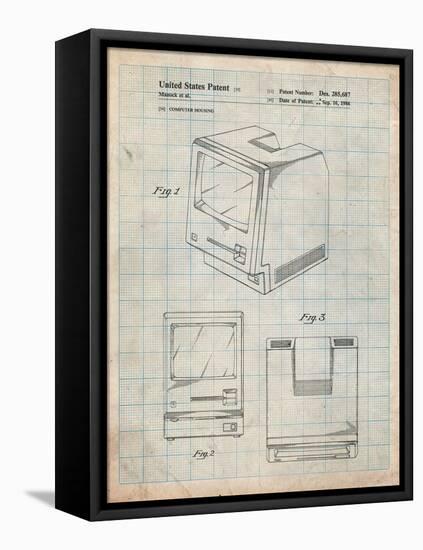 First Macintosh Computer-Cole Borders-Framed Stretched Canvas