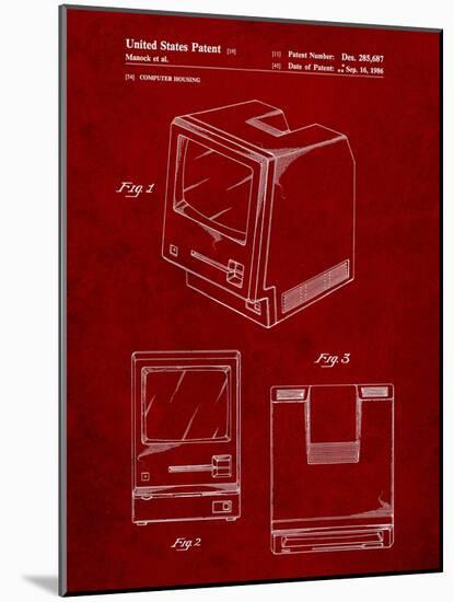 First Macintosh Computer-Cole Borders-Mounted Art Print