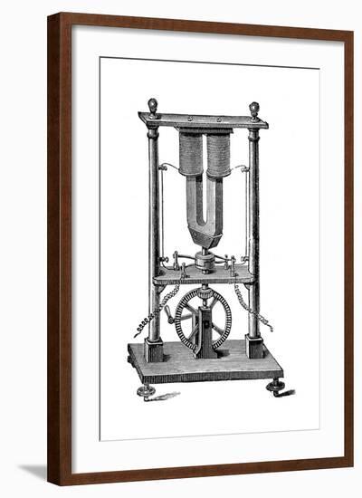 First Magnetoelectric Motor Built by Hippolyte Pixii, C1832-null-Framed Giclee Print