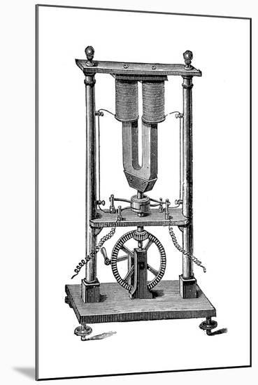 First Magnetoelectric Motor Built by Hippolyte Pixii, C1832-null-Mounted Giclee Print