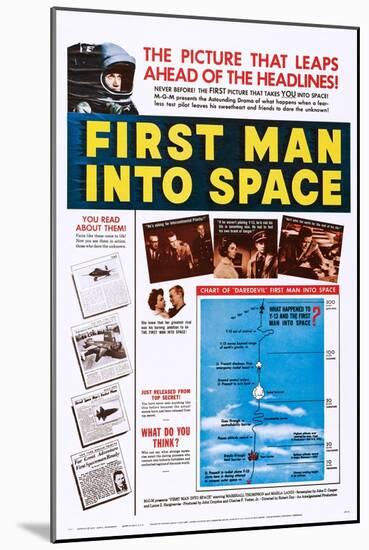 First Man into Space-null-Mounted Art Print