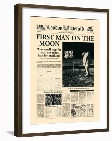 First Man on the Moon-The Vintage Collection-Framed Premium Giclee Print