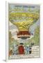 First Manned Balloon Flight, 10 October 1783-null-Framed Giclee Print