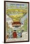 First Manned Balloon Flight, 10 October 1783-null-Framed Giclee Print