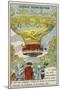 First Manned Balloon Flight, 10 October 1783-null-Mounted Giclee Print