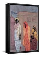 First Marriage, 1986-Shanti Panchal-Framed Stretched Canvas