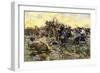 First Maryland Regiment Retaking British Field Artillery at Guilford Court House, North Carolina-null-Framed Giclee Print