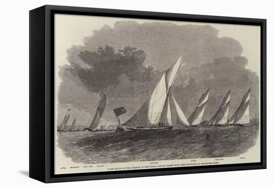 First Match of the Season of the Royal London Yacht Club, the Rounding at Coalhouse Point-Edwin Weedon-Framed Stretched Canvas