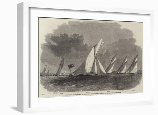 First Match of the Season of the Royal London Yacht Club, the Rounding at Coalhouse Point-Edwin Weedon-Framed Giclee Print