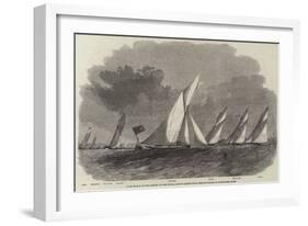 First Match of the Season of the Royal London Yacht Club, the Rounding at Coalhouse Point-Edwin Weedon-Framed Giclee Print
