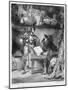 First Meeting Between Faust and Mephistopheles: 'Why All This Noise ', from Goethe's Faust, 1828-Eugene Delacroix-Mounted Giclee Print