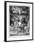 First Meeting Between Faust and Mephistopheles: 'Why All This Noise ', from Goethe's Faust, 1828-Eugene Delacroix-Framed Giclee Print