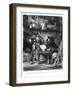 First Meeting Between Faust and Mephistopheles: `Why All This Noise?'-Eugene Delacroix-Framed Giclee Print