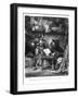 First Meeting Between Faust and Mephistopheles: `Why All This Noise?'-Eugene Delacroix-Framed Giclee Print