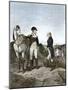 First Meeting of George Washington and Alexander Hamilton, Wearing Continental Army Uniforms-null-Mounted Giclee Print