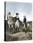 First Meeting of George Washington and Alexander Hamilton, Wearing Continental Army Uniforms-null-Stretched Canvas